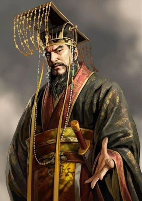 Asian Characters, Chinese Emperor, Liu Kang, Samurai Artwork, Three Kingdoms, Chinese Man, Chinese History, Concept Art Character, Robot Art