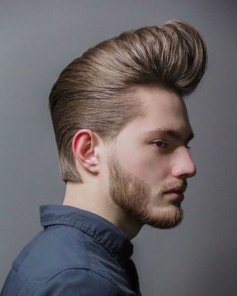 Pompadour Hair, Haircut Ideas For Men, Mid Fade Haircut, Barber Style, Pompadour Haircut, Pompadour Style, Mid Fade, Avant Garde Hair, Pompadour Hairstyle