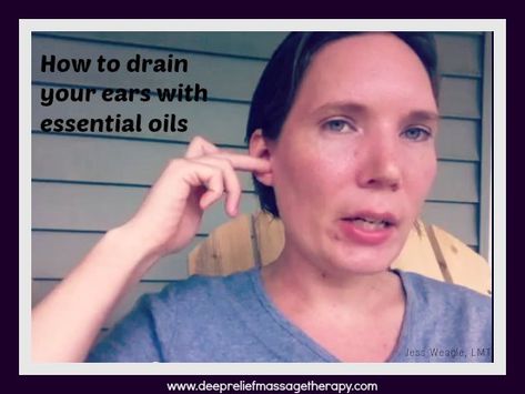 How to drain your ears with doTERRA oils I get my pure doTERRA oils at www.mydoterra.com/HealingInTheHome Ear Drainage, Fluid In Ears, Terra Essential Oils, Doterra Essential Oils Recipes, Essential Oil Remedy, Yl Oils, Oil Remedies, Essential Oils Herbs, Essential Oils Health