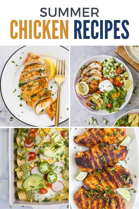 Enjoy these flavorful chicken breast recipes perfect for summer. Easy to make and bursting with taste, these dishes are ideal for warm weather meals. Upgrade your summer dinners with these chicken recipes! Chicken Breast Recipes Summer, Summer Chicken Breast Recipes, Warm Weather Meals, Flavorful Chicken Breast Recipes, 30 Minute Meals Healthy, Summer Chicken, Food Innovation, Simple Chicken, Real Ingredients