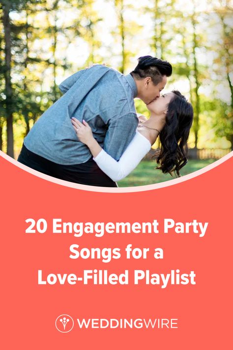 You're engaged—congrats! Celebrate the occasion with our engagement party playlist full of happy love songs. Engagement Party Playlist Song List, Engagement Party Playlist, Rehearsal Dinner Music Playlist, Engagement Songs, Happy Love Songs, Congrats On Your Engagement, Engagement Videos, Party Playlist, Party Songs