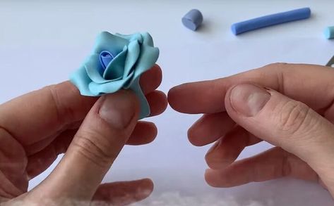 Polymer Clay Flowers Step By Step, Polymer Clay Floral Tutorial, Clay Flower Tutorial, Polymer Rose Tutorial, Polymer Clay Lily Tutorial, Peony Polymer Clay Flower Tutorial, Nickel-free Polymer Clay Flower Jewelry, Flowers Step By Step, Clay Flower