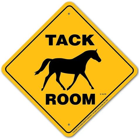 Aluminum tack room sign Bday Gifts For Mom, Horse Sign, Yellow Sign, Horse Treats, Equestrian Gifts, Tack Room, Horse Stables, Cute Signs, Horse Barn