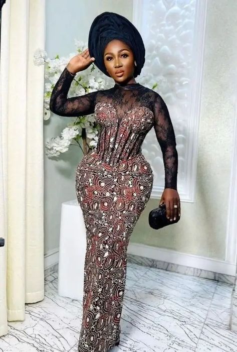 Corset Asoebi Styles: 30 Gorgeous Ideas for Your Next Owambe Ankara 6 Pieces Gown, Ankara 6 Pieces Long Gown Styles, Ankara Fish Gown Styles, Latest Ankara Six Pieces Long Gown Styles, 6pieces Skirt And Blouse, Female Ankara Gowns, Ankara Six Pieces Long Gown Styles, 6 Pieces Ankara Gown Styles, Six Pieces Gown Ankara Style