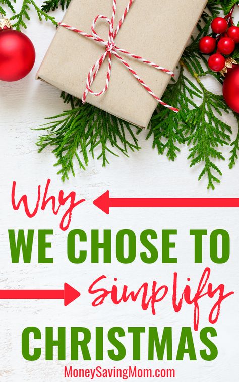 The year we chose to simplify Christmas, and why it was the best decision we made! Gift Ideas Easy Diy, Thrifty Christmas, Simplify Christmas, Frugal Decor, 4th Of July Dessert, Christmas Details, Frugal Christmas, Christmas Tips, Christmas Simple