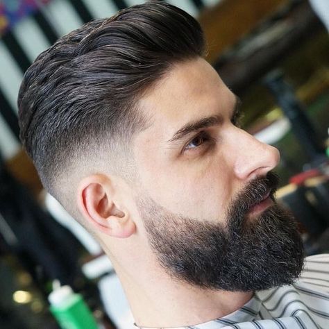 V Shape Beard Styles For Men, V Fade, Mid Fade Haircut, Fade Haircut Styles, Best Fade Haircuts, Quiff Haircut, Fade Hair, Beard Shapes, Beard Straightening