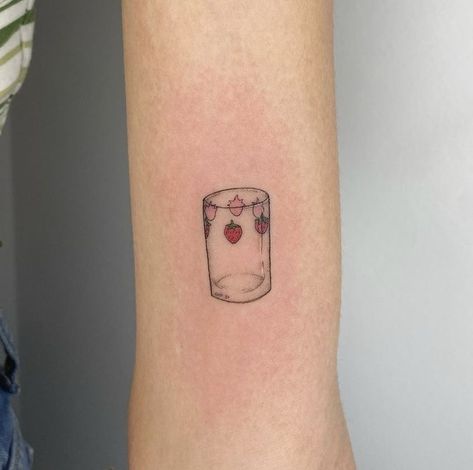 Nana Tattoo Ideas, Nana Tattoo, Tatuaje Studio Ghibli, Strawberry Tattoo, Cute Tiny Tattoos, Dainty Tattoos, Aesthetic Tattoo, Time Tattoos, Dream Tattoos