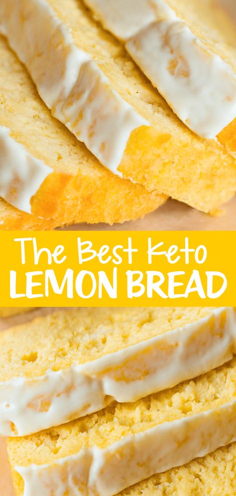 Keto Lemon Bread, Lemon Bread Recipe, Deserturi Raw Vegan, Lemon Bread Recipes, Glutenfri Baking, Keto Quiche, Desserts Keto, Lowest Carb Bread Recipe, Postre Keto