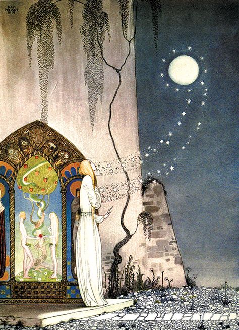 Age Illustration, Kay Nielsen, Golden Age Of Illustration, East Of The Sun, Fairy Tale Art, Edmund Dulac, 동화 삽화, Fairy Tale Illustration, Stars In The Sky