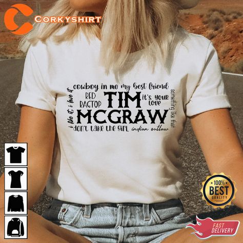 Tim Mcgraw Cowboy In Me My Best Friend Country Music Gift Unisex T-Shirt Check more at https://corkyshirt.com/tim-mcgraw-cowboy-in-me-my-best-friend-country-music-gift-unisex-t-shirt/ Tim Mcgraw Shirt Ideas, Tim Mcgraw Concert Outfit, Tim Mcgraw Shirt, Tim Mcgraw Concert, Cute Shirt Designs, Tim Mcgraw, Concert Shirts, My Best Friend, Shirt Ideas