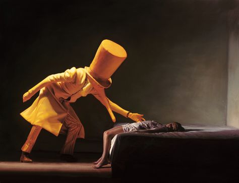 Gottfried Helnwein, Untitled, 2005, mixed media (oil and acrylic on canvas),192 x 249 cm / 75 x 98' Gottfried Helnwein, Neo Rauch, The Man Who Laughs, Hyper Realistic Paintings, Hieronymus Bosch, Realistic Paintings, Mixed Media On Canvas, Performance Artist, Hyperrealism