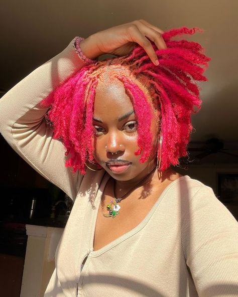 Dreads Girl, Quick Natural Hair Styles, Short Locs Hairstyles, Dreadlock Styles, Dyed Hair Inspiration, Beautiful Natural Hair, Hair Twist Styles, Protective Hairstyles Braids, Dread Hairstyles