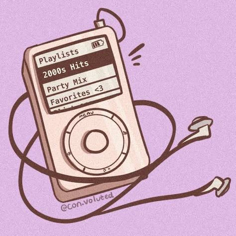 Ipod Sticker, Ipod Illustration, 2000s Ipod Aesthetic, Ipod Drawing, Mp3 Aesthetic, Spotify Illustration, 2000s Music, Playlist Covers Photos, Medium Blog