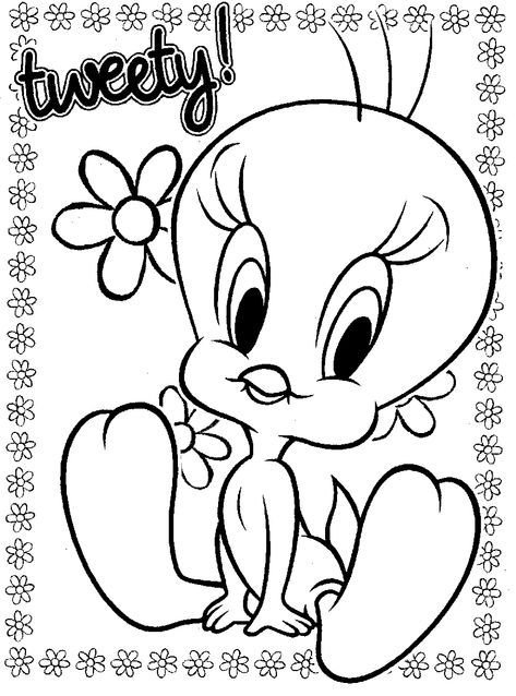 Free Printable Tweety Bird Coloring Pages For Kids Tangled Coloring Pages, Disney Coloring Sheets, Name Coloring Pages, Kids Printable Coloring Pages, Looney Tunes Tweety, Disney Princess Coloring Pages, Bird Coloring Pages, Princess Coloring Pages, Disney Colors