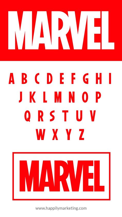 Marvel Font Download For Personal Use Free - 2023 4 Avengers Alphabet Letters, Marvel Fonts Alphabet, Marvel Calligraphy, Marvel Lettering, Marvel Alphabet, Marvel Letters, Marvel Font, Universe Font, Spiderman Font