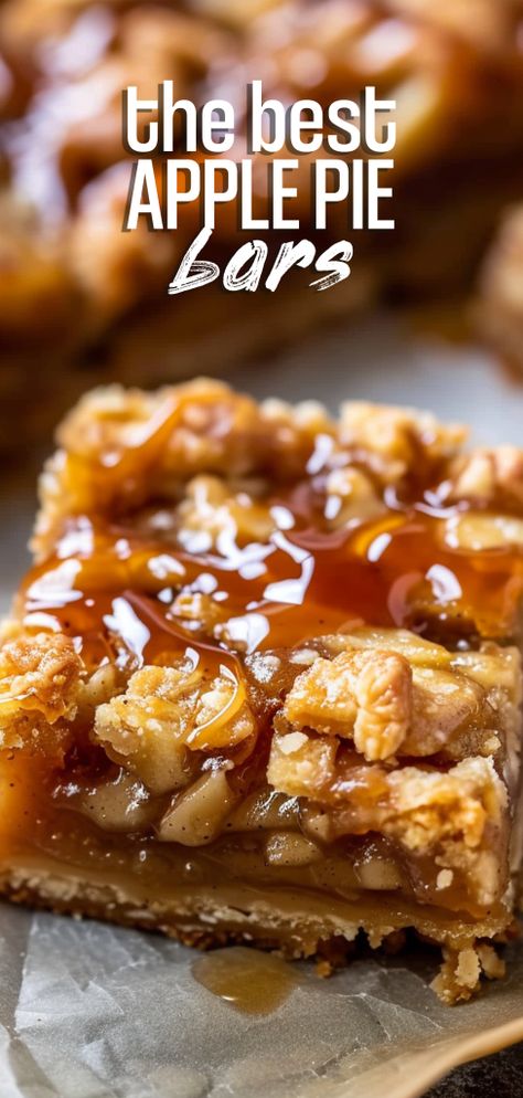 Caramel Apple Pie Bars [75 Minutes] – Chasety Cinnamon Apple Bars Recipe, Apple Bars Recipes Easy Pie Fillings, Apple Caramel Bars Recipes, Fall Desserts Caramel, Apple Caramel Bar, Apple Caramel Dessert Recipes, Caramel Apple Slice Bar, Apple Carmel Bar, Apple Pie Nachos