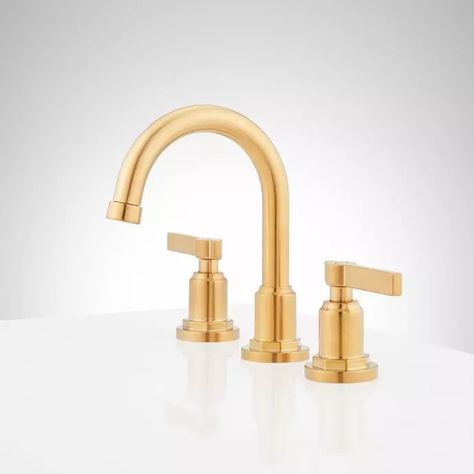 Greyfield Widespread Bathroom Faucet, Signature Hardware Bathroom, Japanese Soaking Tubs, Console Sink, Acrylic Tub, Roman Tub Faucets, Vessel Faucets, Waterfall Faucet, Roman Tub, Widespread Bathroom Faucet