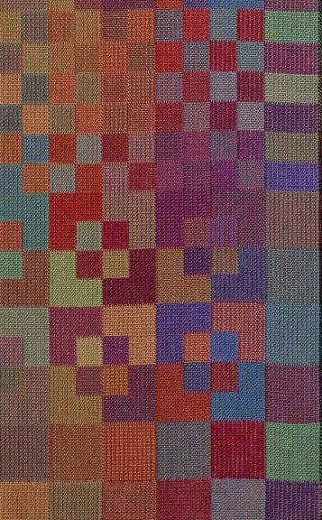 Annie Albers Textile, Anni Albers Weaving, Ani Albers, Bauhaus Women, Annie Albers, Geometric Weaving, Bauhaus Textiles, Canvas Stitching, Floor Loom