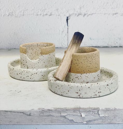 Air Dry Clay Palo Santo Holder, Ceramic Sage Holder, Pottery Palo Santo Holder, Palo Santo Ceramic Holder, Clay Palo Santo Holder, Palo Santo Holder Ceramic, Ceramic Palo Santo Holder, Diy Ceramics Ideas, Clay Candle