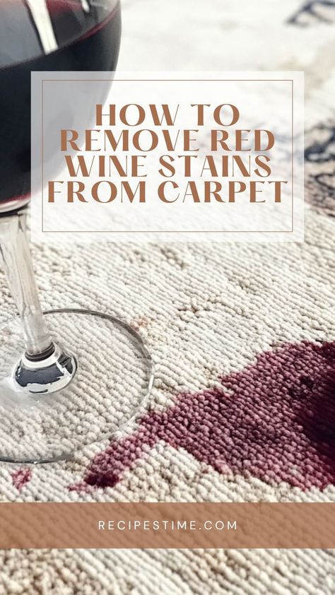 Don’t let red wine spills ruin your carpet! Learn how to remove red wine stains naturally with these easy DIY methods. Using common household ingredients like baking soda and vinegar, you can lift stubborn stains and keep your carpets looking spotless—no need for harsh chemicals! 🍷🧼 #RedWineStainRemoval #CarpetCare #DIYCleaning #EcoFriendlyHome Red Wine Stain Removal, Wine Stain Remover, Wine Stain, Baking Soda And Vinegar, Red Wine Stains, Spilled Wine, Wine Stains, Eco Friendly House, Diy Cleaning Products