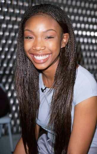 Brandys throw back braids 2000s Micro Braids, Brandy Braids, Dream Hairstyles, 2000s Hairstyles, Brandy Norwood, Rory Culkin, Celebrity Hair, Micro Braids, Black Hairstyles