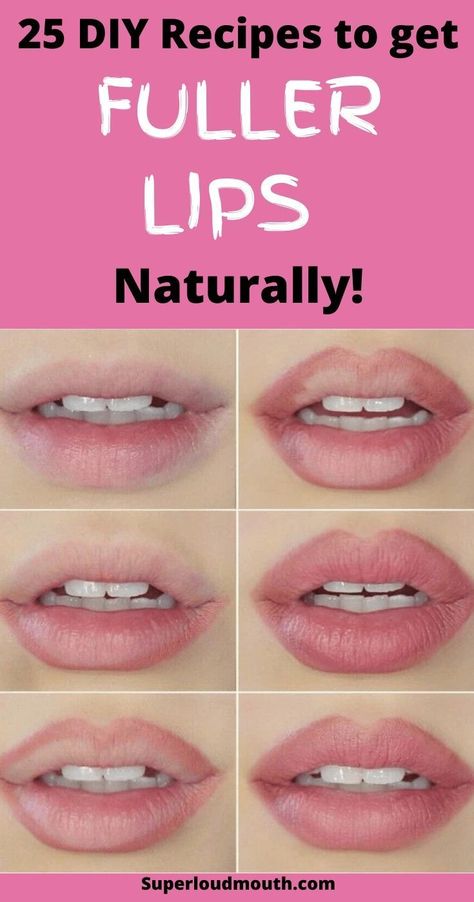 25 Diy recipes to get Fuller lips naturally Get Fuller Lips Naturally, Diy Lip Plumper, Fuller Lips Naturally, Plump Lips Naturally, Fuller Lips, Diy Lips, Full Lips, Diy Recipes, Lip Fillers