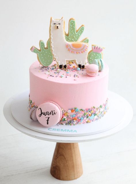 Llama Birthday Cake Ideas Images (Pictures) Llama Birthday Cake, Simple Anniversary Cakes, Llama Cake, 90th Birthday Cakes, 8th Birthday Cake, Llama Party, Marvel Cake, Baker Cake, Cake Buttercream