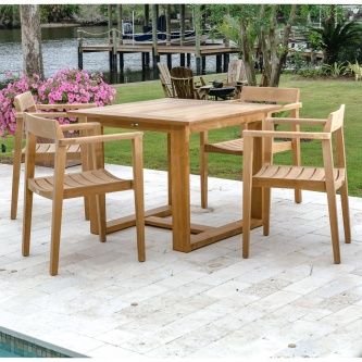 Modern Gardens, Teak Garden Furniture, Teak Patio Furniture, Yard Furniture, Patio Sets, Teak Outdoor Furniture, Outdoor Tables And Chairs, Best Outdoor Furniture, Labor Day Sale