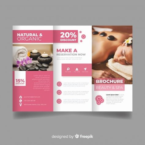 Zoo Poster Design, Beauty Brochures, Spa Brochure, 잡지 레이아웃, Brochure Cover Design, Brochure Design Creative, Fitness Flyer, Spa Logo, Flyer Free