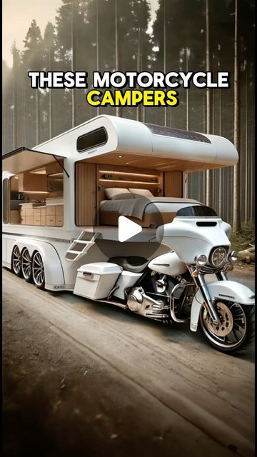 Motorcycle Trailer Ideas, Motorcycle Camper Trailer, Motorcycle Campers, Motorcycle Trailer, Living On The Road, Motorcycle Camping, Camper Life, Rv Life, Camping Trailer