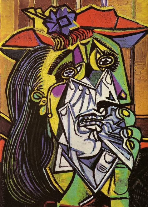 The Weeping Woman, Weeping Woman, Picasso Portraits, Embossed Seal, Art Picasso, Pablo Picasso Paintings, Picasso Paintings, Picasso Art, Georges Braque