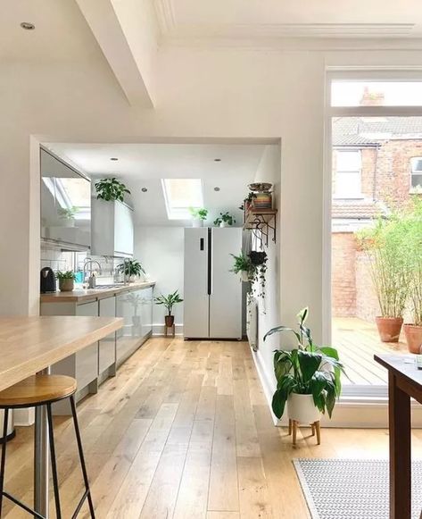 Couple transform tired Victorian terrace into dream home in painstaking renovation - Liverpool Echo Victorian Terrace Galley Kitchen, Terrace Kitchen Ideas, Small Victorian Terrace Interior, Terrace House Kitchen, Terraced House Kitchen, Victorian Terrace Kitchen, Kitchen Extension Ideas, Terrace House Interior, Victorian Terrace Renovation