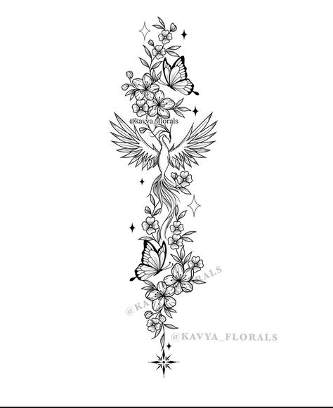 Teen Tattoos, Floral Back Tattoos, Flower Spine Tattoos, Om Tattoo Design, Hip Thigh Tattoos, Belly Tattoos, Quality Quotes, Small Pretty Tattoos, Writing Tattoos