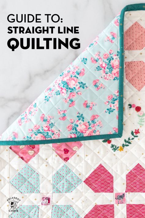 Easy Straight Line Quilting Designs, Straight Line Quilting Ideas, Straight Line Quilting Designs, Line Quilting Designs, Free Motion Quilting Designs, Line Quilt, Free Baby Quilt Patterns, Quilting Guides, Quilt Sampler