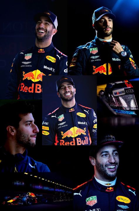 Daniel Ricardo Redbull, Daniel Ricciardo Collage, Daniel Ricardo, F1 Guys, Danny Ricciardo, Daniel Riccardo, Formula 1 Iphone Wallpaper, Redbull Racing, Ricciardo F1