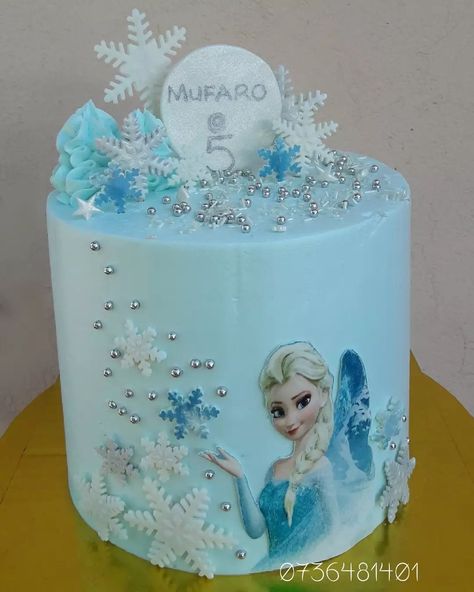 Princess Cake Frozen, Birthday Cake 5 Year Girl, 5year Birthday Cake, Birthday Cakes For 5 Year Girl, Cake Designs For 5 Year Girl, Cakes For 5 Year Girl, Cake Ideas For 6 Year Girl, Pink Frozen Birthday Cake, 5 Year Birthday Cake