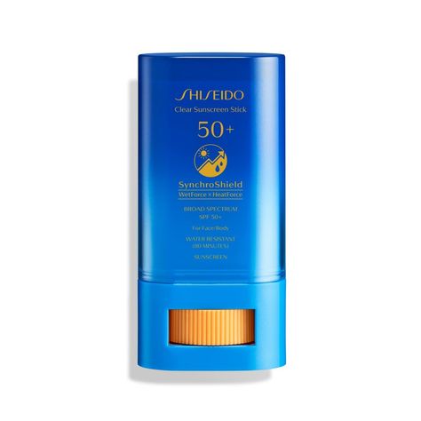 Shiseido Sunscreen, Clear Sunscreen, Sunscreen Stick, Sunscreen Spf 50, Prevent Wrinkles, Sun Care, Spf Sunscreen, Skincare Ingredients, Face Sunscreen