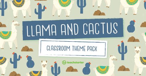 Teaching Resource Pack: An extensive collection of Llama and Cactus-themed resources to refresh your classroom decor. Student Rewards, Google Calendar, Powerpoint Word, American English, Elementary School Teacher, Llama, School Teacher, Classroom Themes, Helping Others