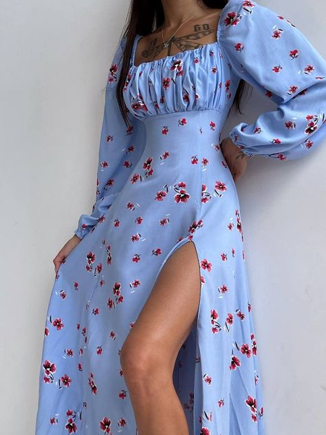 Sunny Dress, Modest Dresses Fashion, Cute Casual Dresses, Blue Backdrop, Cute Dress Outfits, Modest Dresses Casual, Nice Outfits, Church Outfits, African Design Dresses