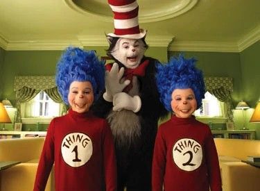 Zombie Couple Costume, Best Group Costumes, Group Costume Ideas, Trio Costumes, Movie Character Costumes, Cartoon Movie Characters, Trio Halloween Costumes, Hot Halloween Outfits, The Cat In The Hat