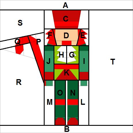 Nutcracker block pattern | Projektownia Jednoiglec Nutcracker Applique, Glass Nutcracker, Christmas Skirts, Classic Nutcracker, Christmas Applique Patterns, Christmas Sampler, Christmas Quilting Projects, Christmas Quilting, Paper Pieced Quilt Patterns