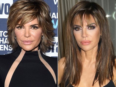 LISA RINNA Lisa Renner Hair, Lisa Rhinna Hairstyles, Lisa Rinna Hairstyles, Lisa Rinna Haircut, Bob Shag, Before And After Haircut, Dramatic Hair, Lisa Rinna, Athletic Hairstyles