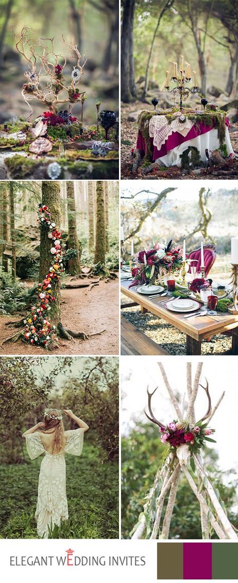 Forest Ceremony, Moss Candle, Wiccan Wedding, Red Weddings, Nordic Wedding, Cakes Decorated, Cake Centerpieces, Boho Wedding Theme, Wedding Altar