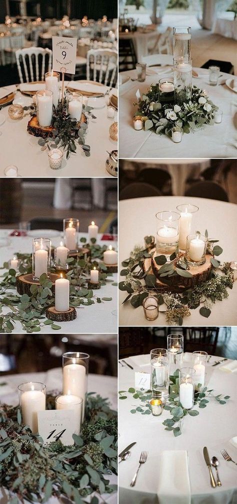 Burlap Table Runners Round Tables, Greenery Wedding Circle Table, Wedding Centerpieces On Round Tables, Wedding Centerpiece Stands, Round Table Garland Centerpiece, Wood Disc Centerpiece, Centerpiece For Wedding Reception, Boho Table Setting Wedding Round, Summer Boho Wedding Decor