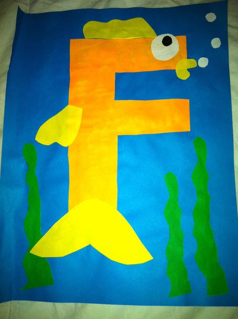 26 Adorable Letter Crafts - One For Each Letter Of The Alphabet! - Page 2 of 5 Letter F Craft, Preschool Letter Crafts, Zoo Phonics, Abc Crafts, The Letter F, Alphabet Letter Crafts, Letter Craft, Letter Crafts, Abc Art