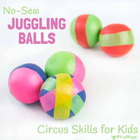 Medieval Carnival, Circus Vbs, Circus Week, Brownies Activities, Circus Activities, Brownie Guides, Carnival Activities, Juggling Balls, Circus Crafts