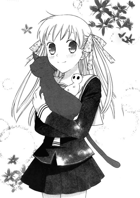 Fruits Basket Official Art Manga, Tohru Honda Icon Manga, Fruits Basket Manga Panels, Tohru Honda Manga, Manga Fruit, Drawing Ideas Fruit, Kyo Manga, Fruit Basket Anime, Manga Art Anime