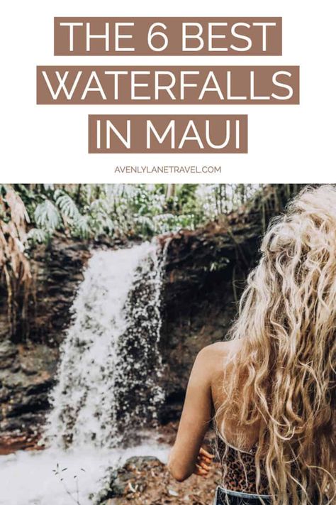 6 Most Easily Accessible Maui Waterfalls - You Won’t Need To Hike To. If you are planning a trip to Maui Hawaii you do not want to miss these waterfalls! They deserve a spot at the top of everyone's Hawaii bucket list! #hawaii #maui #AVENLYLANETRAVEL #AVENLYLANE #hawaiianislands #waterfall #waterfalls #mauiwaterfalls Maui Waterfalls, Twin Falls Maui, Maui Hikes, Hawaii Bucket List, Abc Islands, Kaanapali Maui, Hawaii Trip Planning, Maui Honeymoon, Maui Hawaii Vacation