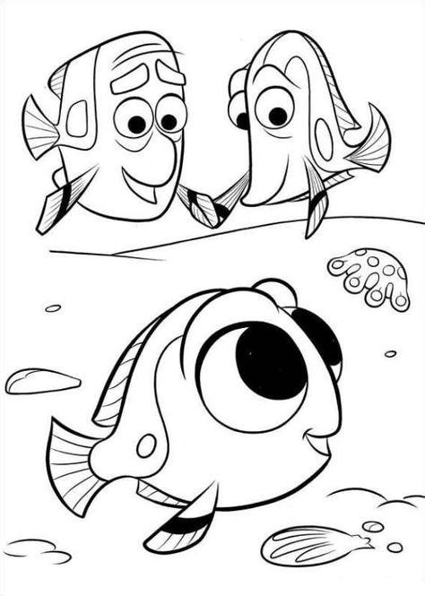 Dory Coloring Pages, Finding Nemo Coloring Pages, Nemo Coloring Pages, Baby Dory, Fish Coloring Page, Coloring Pages For Girls, Finding Dory, Cartoon Coloring Pages, Disney Coloring Pages