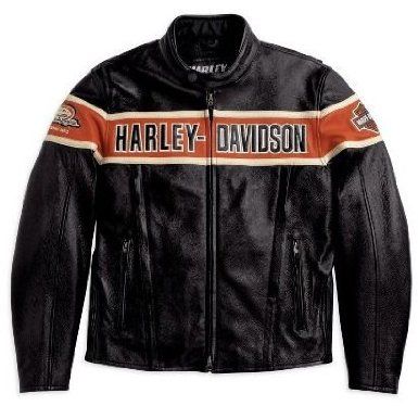 HARLEY DAVIDSON LEATHER JACKET: Harley-Davidson® Men's Thunder Hill Jacket. Midweight. Embroidered Harley-Davidson® race-inspired graphics. 98296-08VM Haley Davidson, Harley Davidson Store, Harley Jacket, Harley Gear, Harley Davidson Merchandise, Harley Davidson Leather Jackets, Biker Wear, Harley Davidson Art, Harley Davidson Clothing